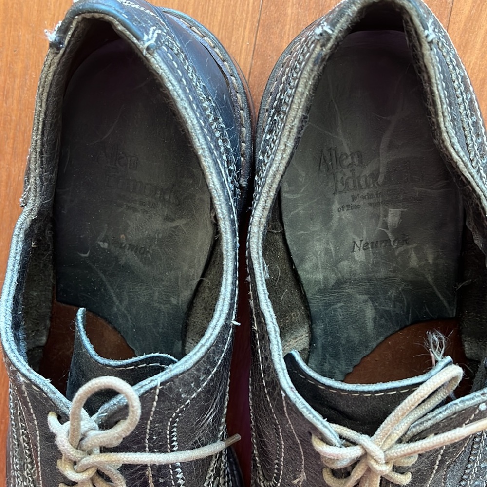 Allen Edmonds Neumok Wingtip Oxford Gray Green - Picture 6 of 6